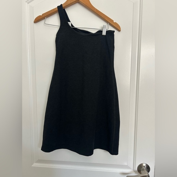 Beyond Yoga Spacedye One and Only Mini One Shoulder Tennis Dress Black size XS - Picture 3 of 9